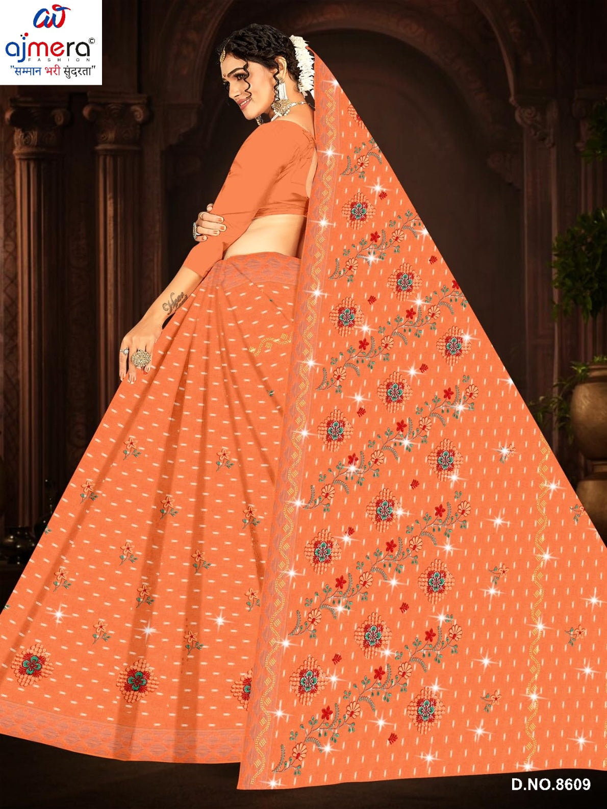 Suti Cotton Saree with Without Blouse for Premium Ethnic and Traditional Wear | PJA-MERI KIRAN