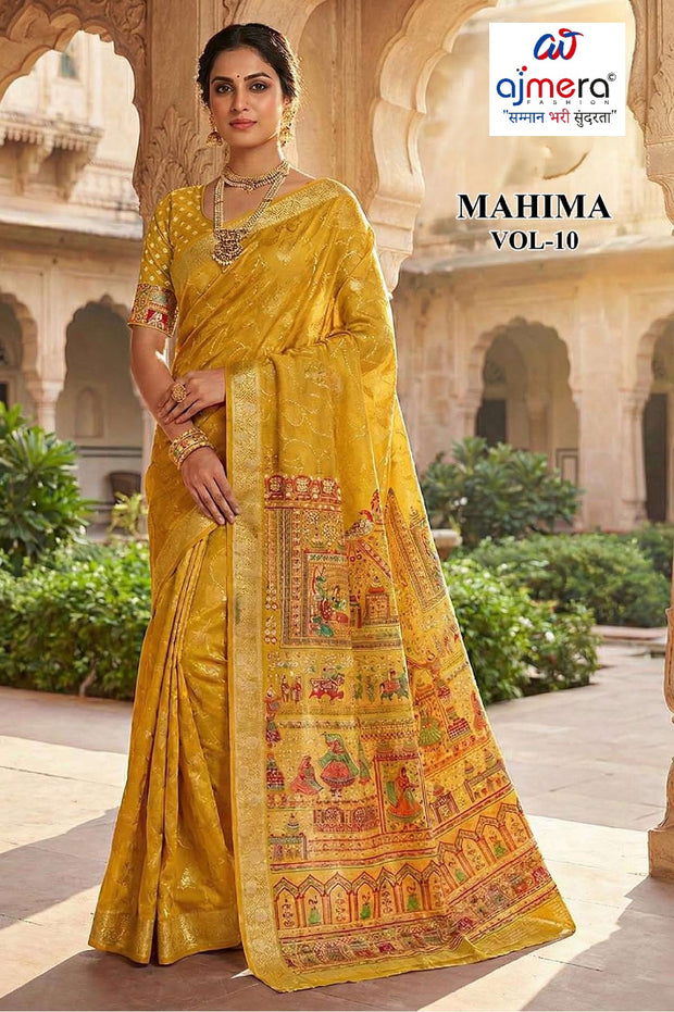 Graceful Printed Saree with Blouse Piece for Modern Ethnic Fashion | RMF-MAHIMA VOL-10