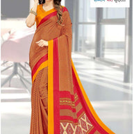 Printed Print Loose Saree without Blouse for Premium Ethnic and Traditional Wear | SIP-MISS WORLD