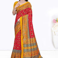 Designer Printed Saree with Blouse Piece for Special Occasions  | VER-BANJARAN-47456