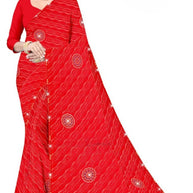 Fashionable Printed Saree with Blouse Piece for Festive Collection  | CAS-PANCHWATI
