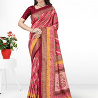 Stylish Printed Saree with Blouse Piece for Traditional Celebrations  | VER-BANJARAN-44228