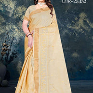 Premium Jacquard Silk Saree with Matching Blouse Piece for Ethnic Celebrations | MTE-25352