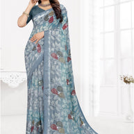 Classic Printed Saree with Blouse Piece for Timeless Traditional Style  | TTS-DHANUSHA