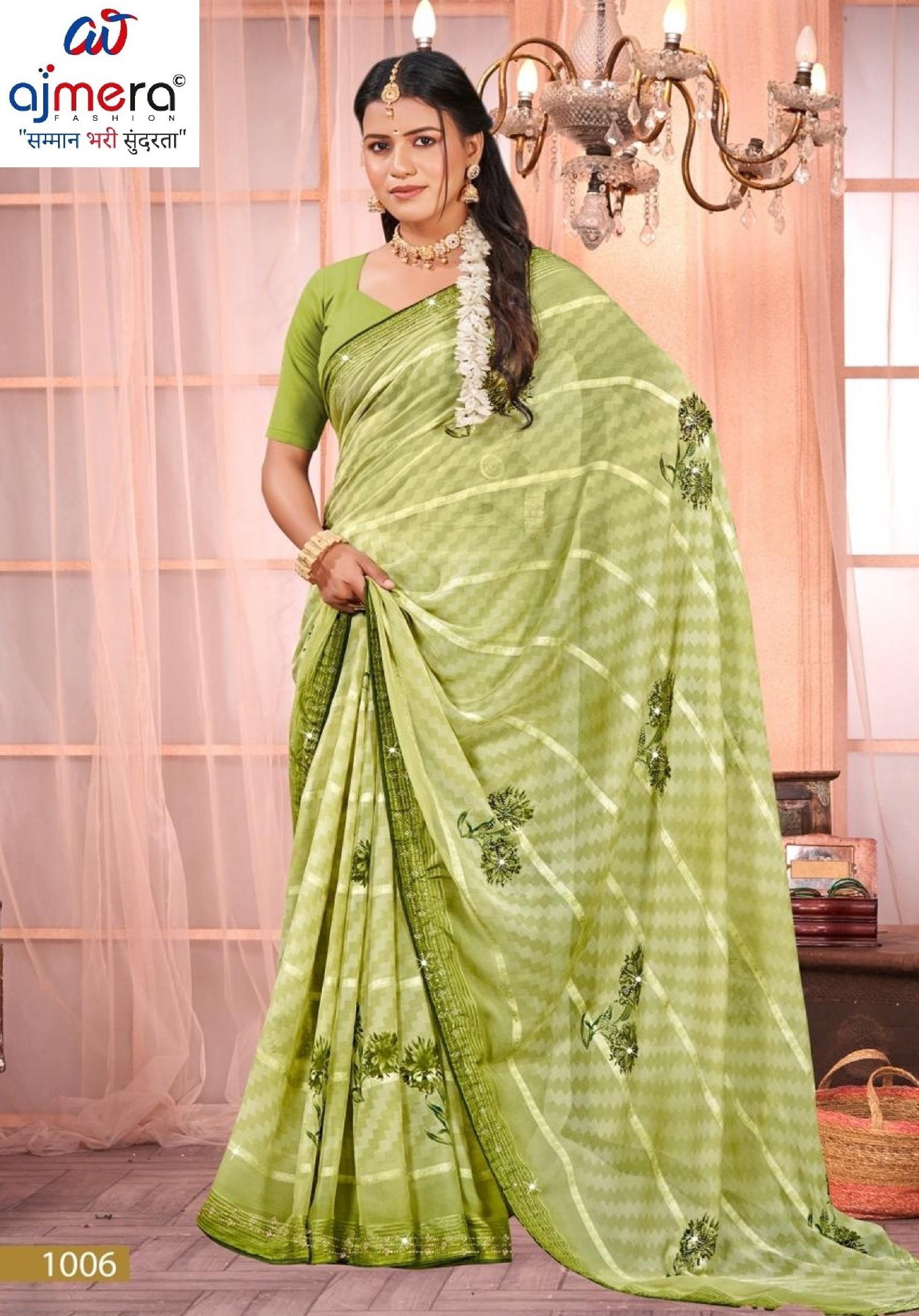 Classic Printed Saree with Blouse Piece for Timeless Traditional Style | PRM-KACHI KALI