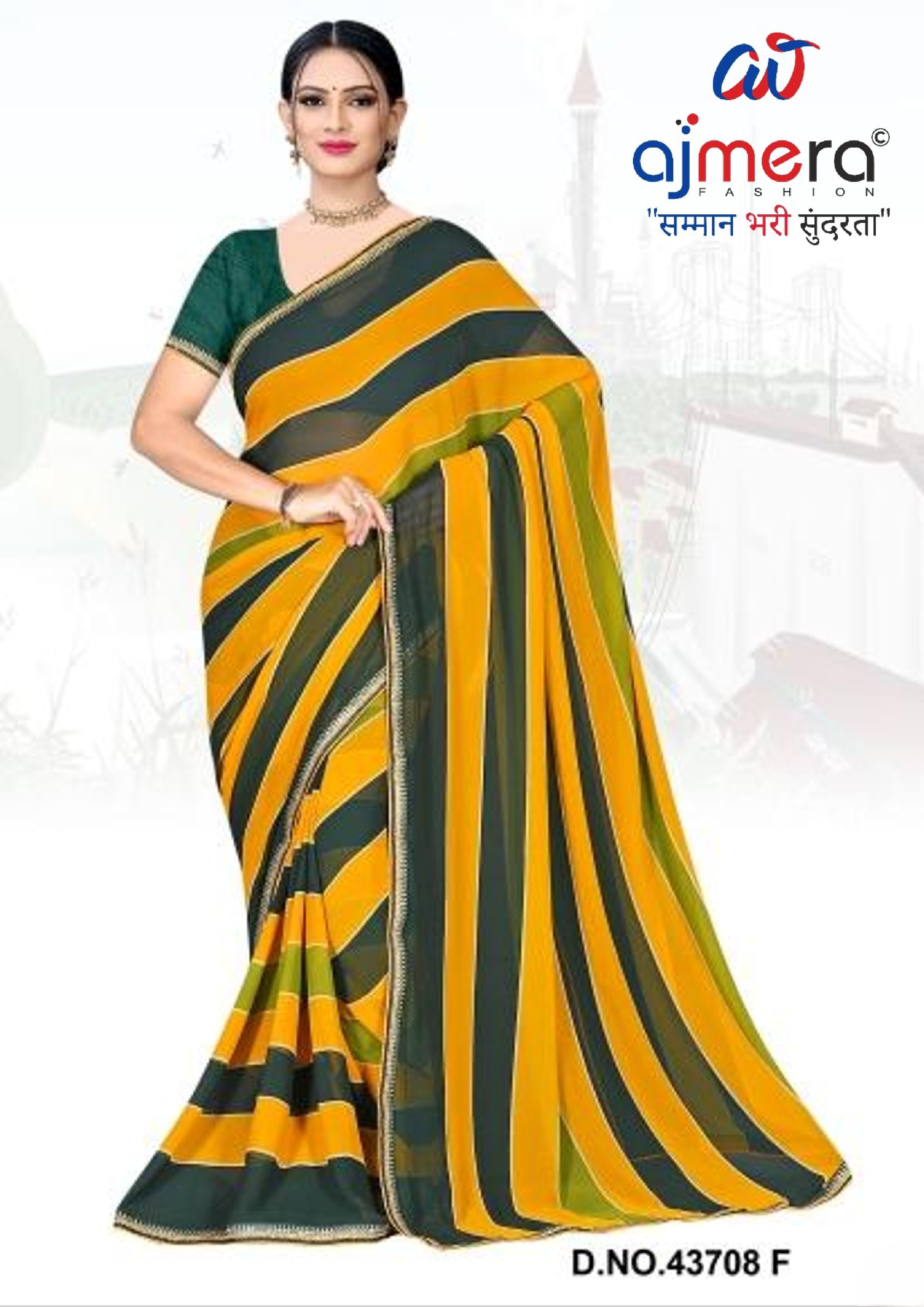 Chic Printed Saree with Blouse Piece for Sophisticated Ethnic Style | VER-HEERA-43708