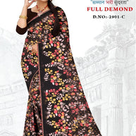 Classic Printed Saree with Blouse Piece for Timeless Traditional Style  | GLC-FULL DEMOND