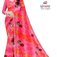 Weightless Print Loose Saree with Blouse for Premium Ethnic and Traditional Wear | CAS-DELHI SWEET