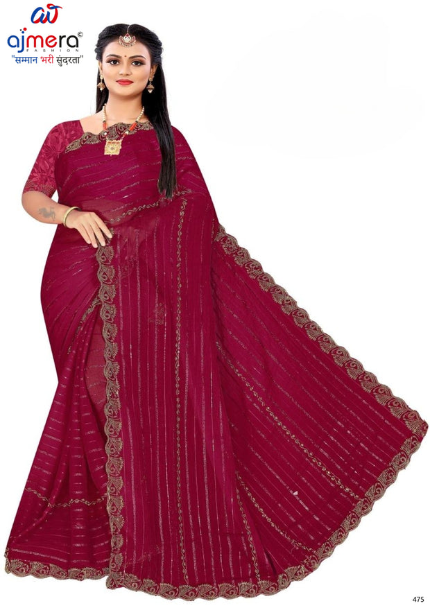 Crepe Dyed Matching Saree with Blouse Piece for Premium Ethnic and Traditional Wear | RAL-SHEHANSHA