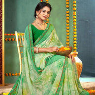 Beautiful Printed Saree with Blouse Piece for Cultural Celebrations  | PRM-RANGBAAZ