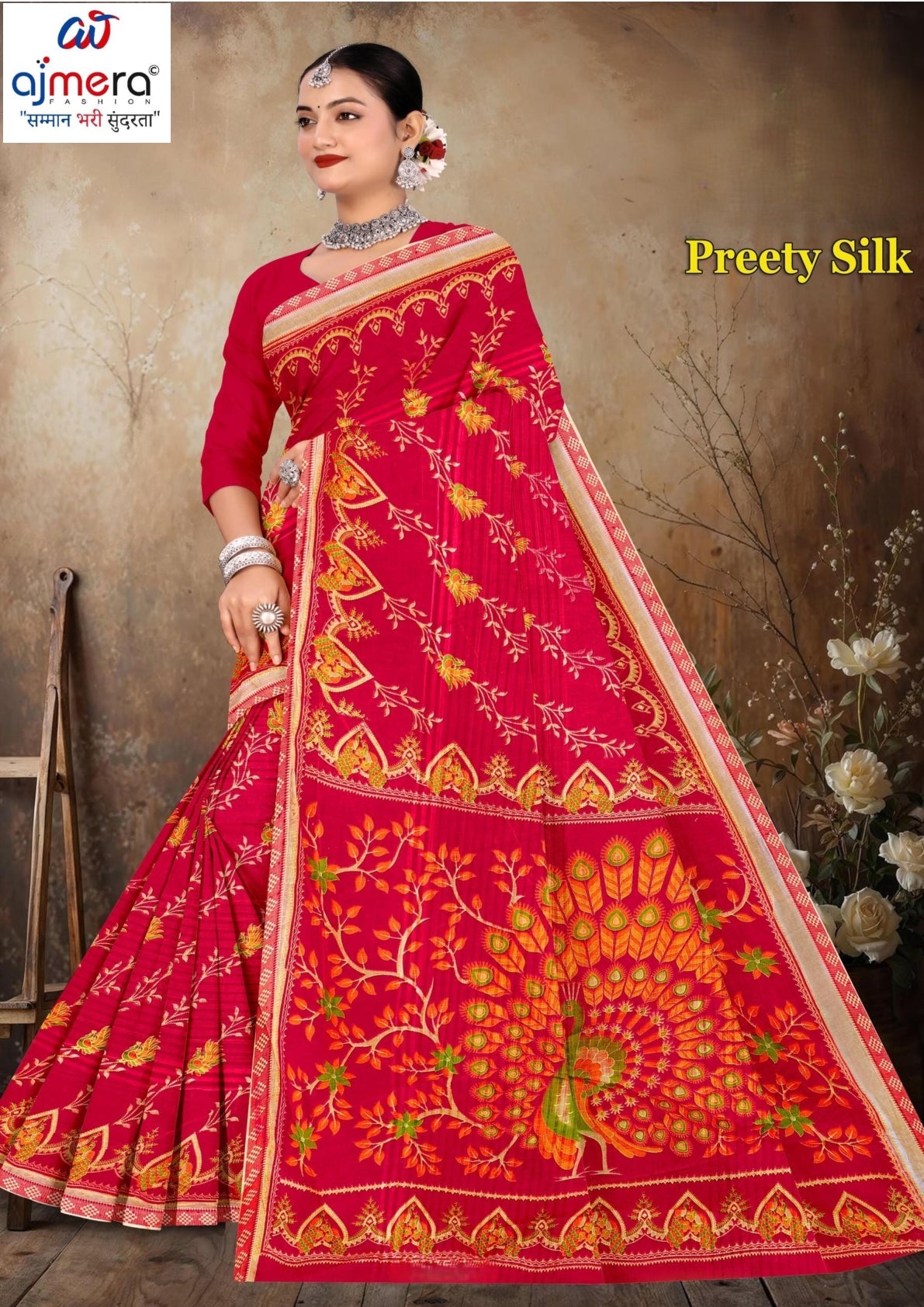 Pure Cotton Saree with Without Blouse for Premium Ethnic and Traditional Wear | TLS-PREETY SILK
