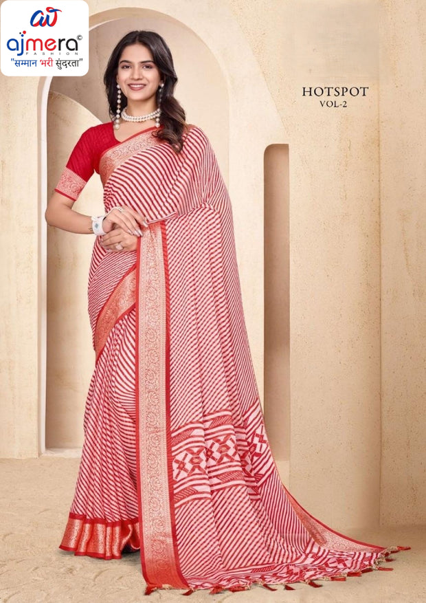 Trendy Printed Saree with Blouse Piece for Women’s Ethnic Wardrobe  | RMF-HOTSPOT VOL-2