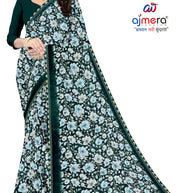 Exclusive Printed Saree with Blouse Piece for Elegant Ethnic Look  | CAS-MILK POWDER