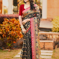 Trendy Printed Saree with Blouse Piece for Women’s Ethnic Wardrobe | VDT-TESLA BRASSO-02
