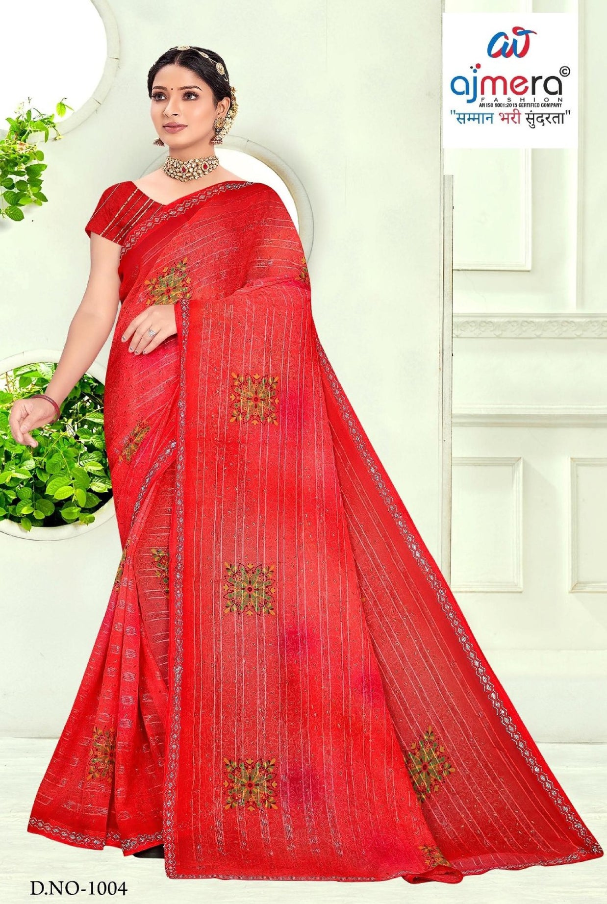 Designer Printed Saree with Blouse Piece for Special Occasions  | SNR-DEVIKA