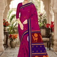 Fancy Cotton Saree with Without Blouse for Premium Ethnic and Traditional Wear | DS-5G