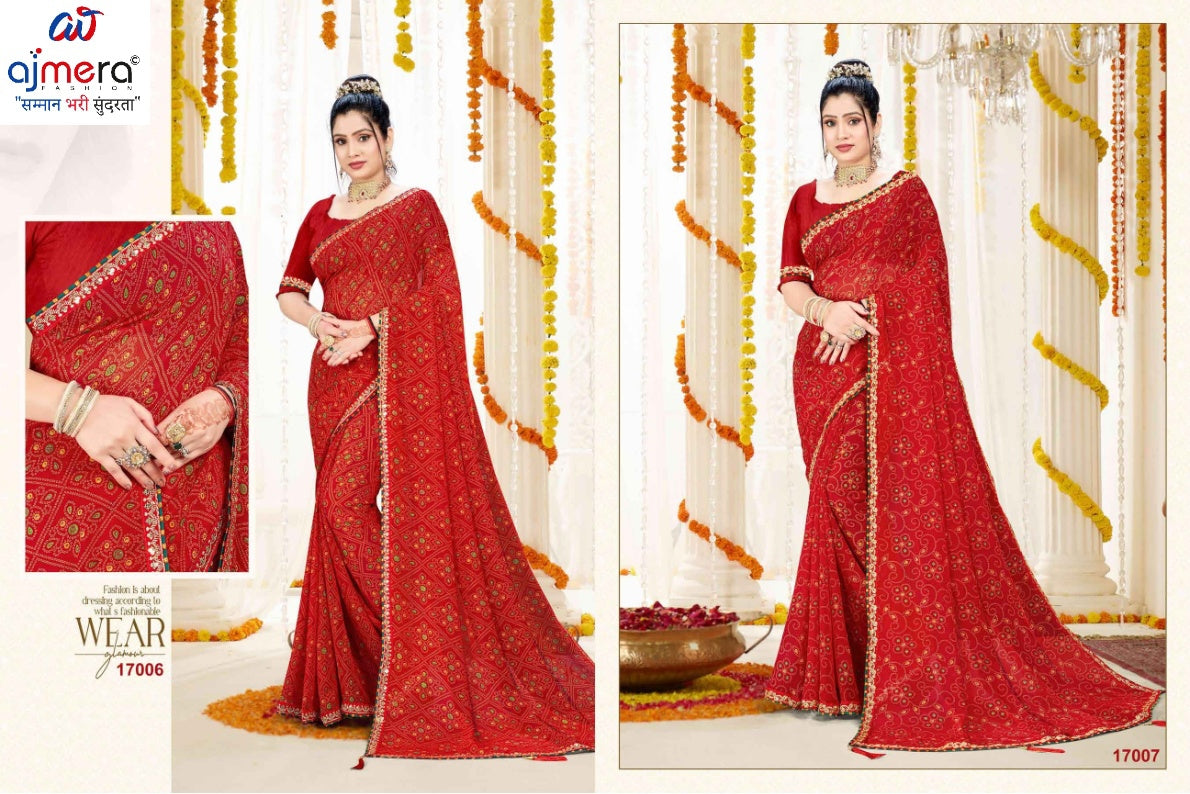 Graceful Printed Saree with Blouse Piece for Modern Ethnic Fashion | JS-SUHAG