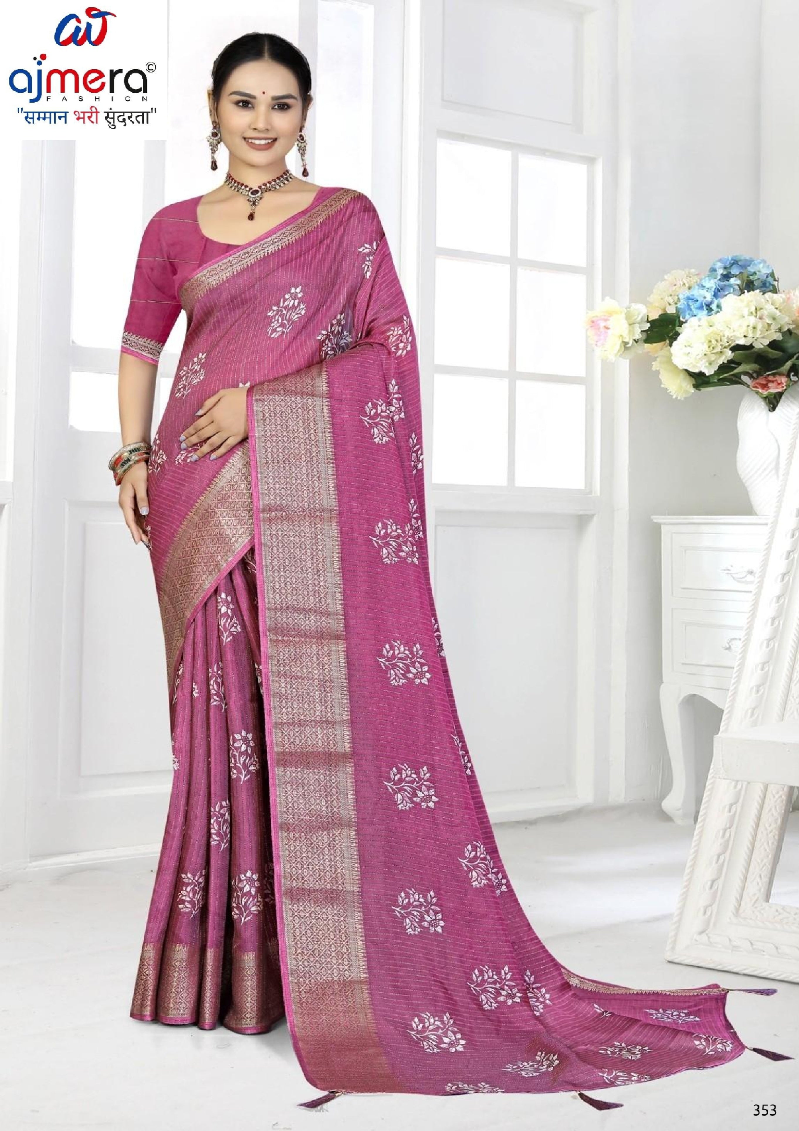 Stylish Printed Saree with Blouse Piece for Traditional Celebrations | TTS-SINDHU VOL-11
