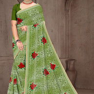 Stylish Printed Saree with Blouse Piece for Traditional Celebrations  | GPT-BIJLI-2