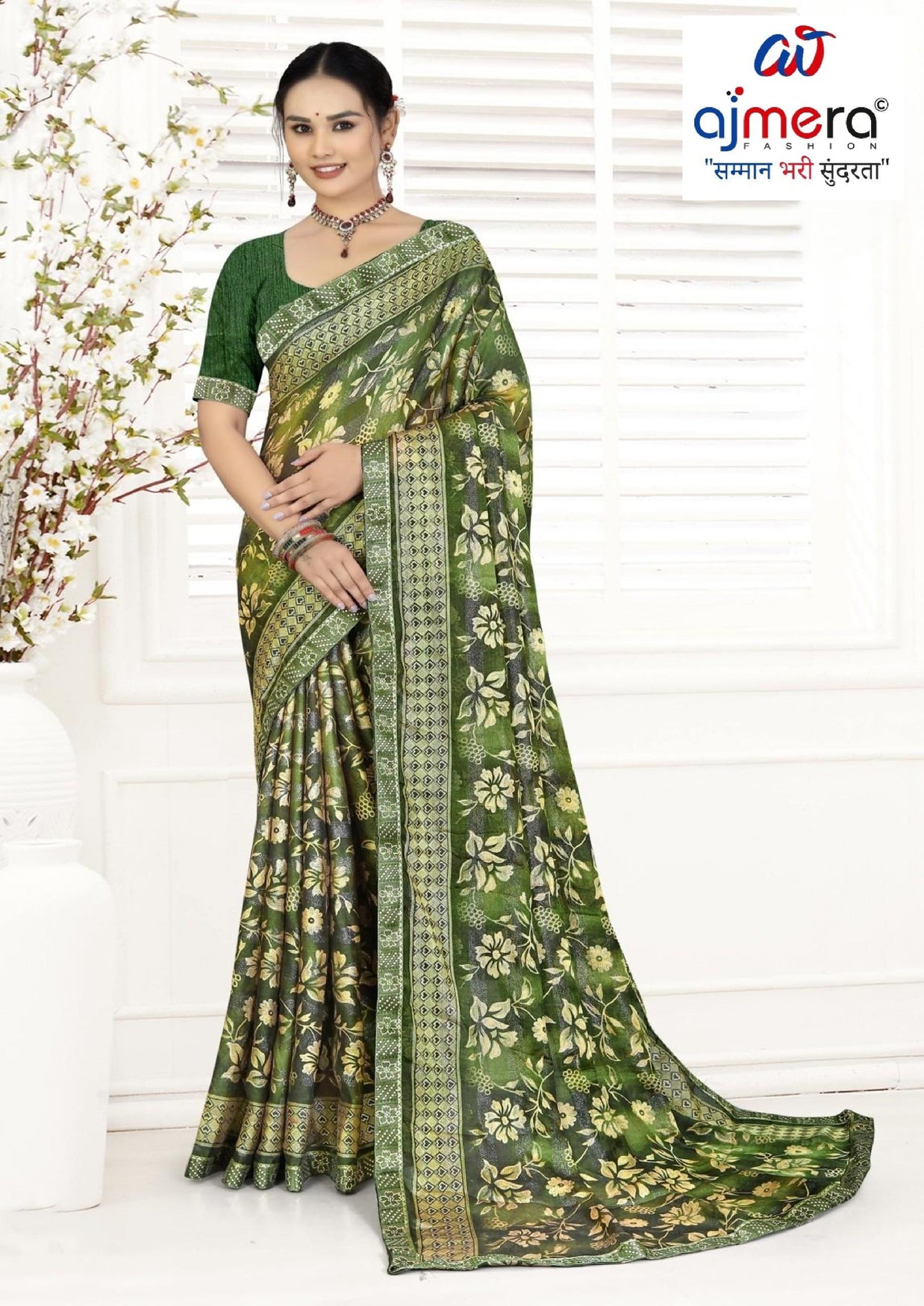 Premium Printed Saree with Matching Blouse Piece for Ethnic Elegance | TTS-GULSHAN VOL-8