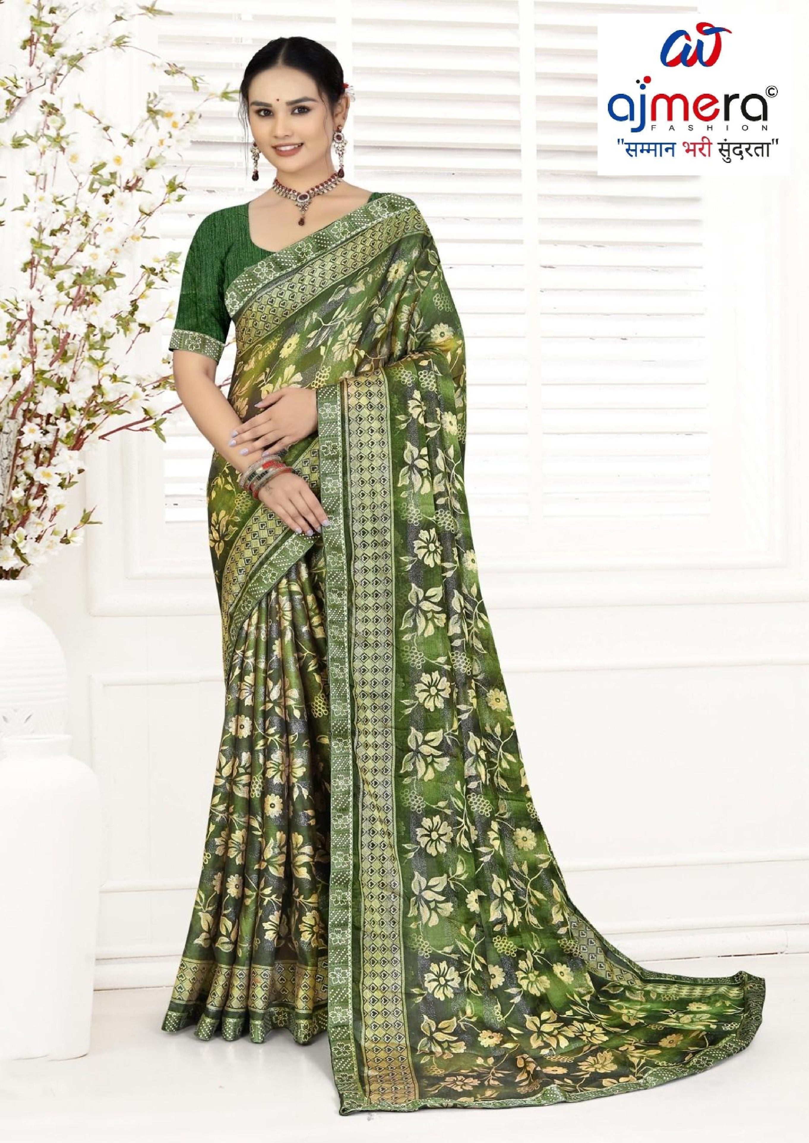 Premium Printed Saree with Matching Blouse Piece for Ethnic Elegance | TTS-GULSHAN VOL-8
