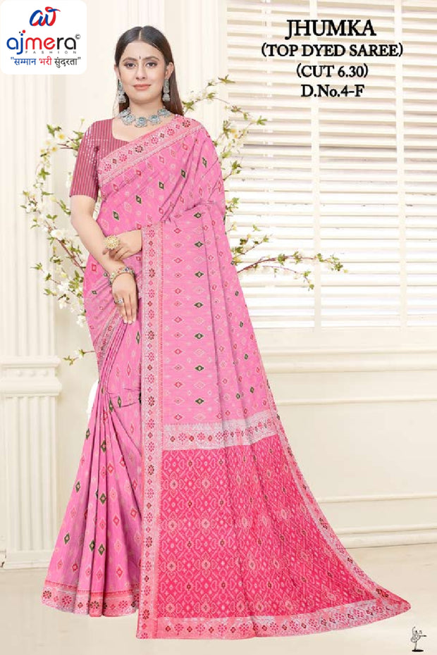 B2B Saree Supplier without Blouse for Premium Ethnic and Traditional Wear | RT-JHUMKA