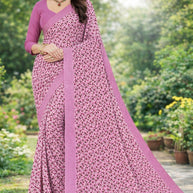 Reniyal Print Loose Saree with Blouse for Premium Ethnic and Traditional Wear | SGR-PADMA