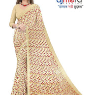Vichitra Print Loose Saree without Blouse for Premium Ethnic and Traditional Wear | CAS-TATA SKY