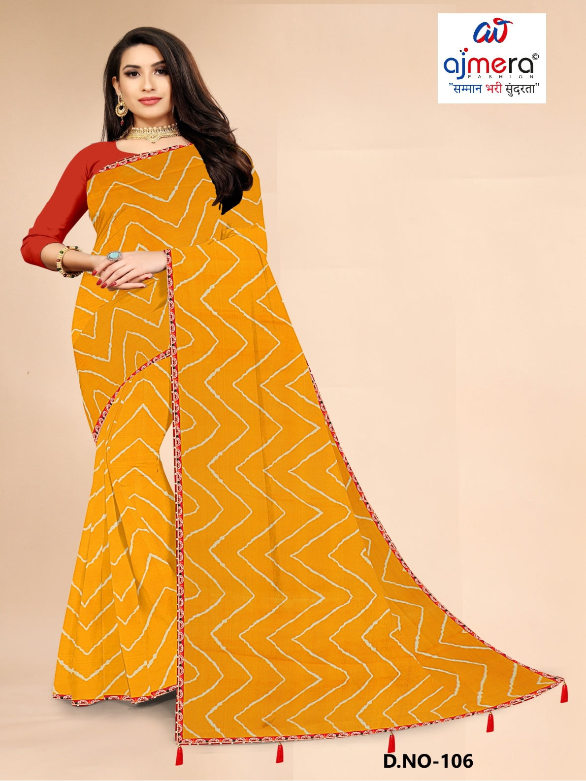 Chic Printed Saree with Blouse Piece for Sophisticated Ethnic Style  | JS-NIKITA