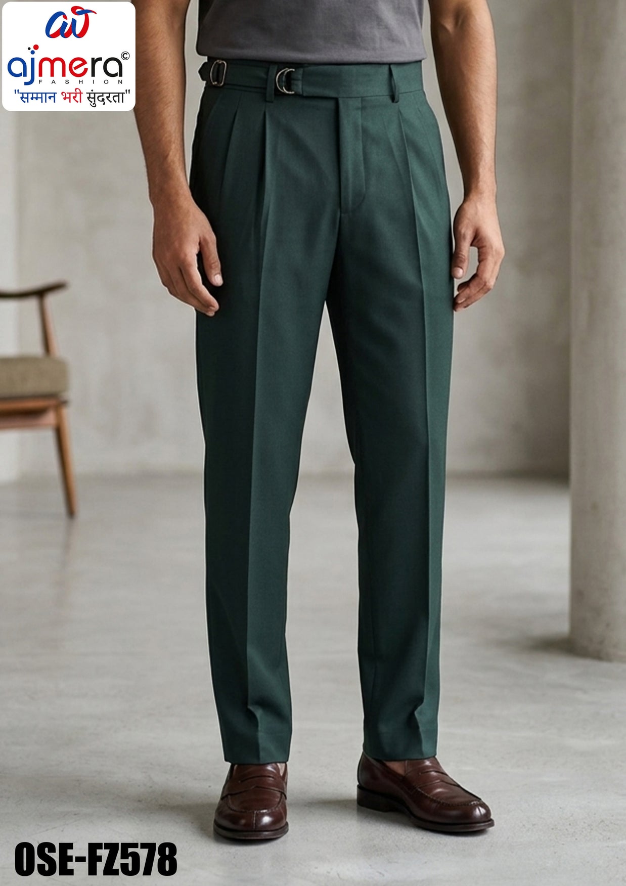 Premium Men's Formal Pant for Office & Business Wear | OSE-FZ578