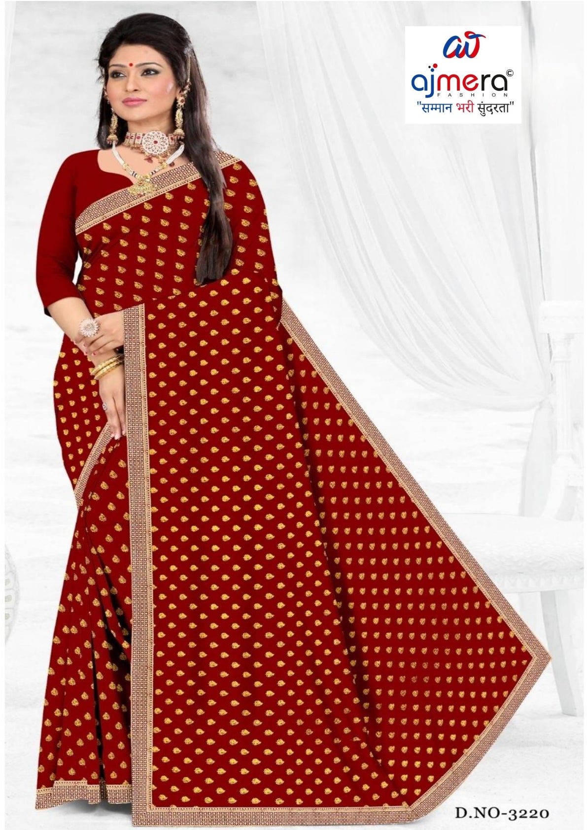 Lycra Dyed Matching Saree Collection without Blouse for Premium Ethnic and Traditional Wear | JP-SAAWARIYA