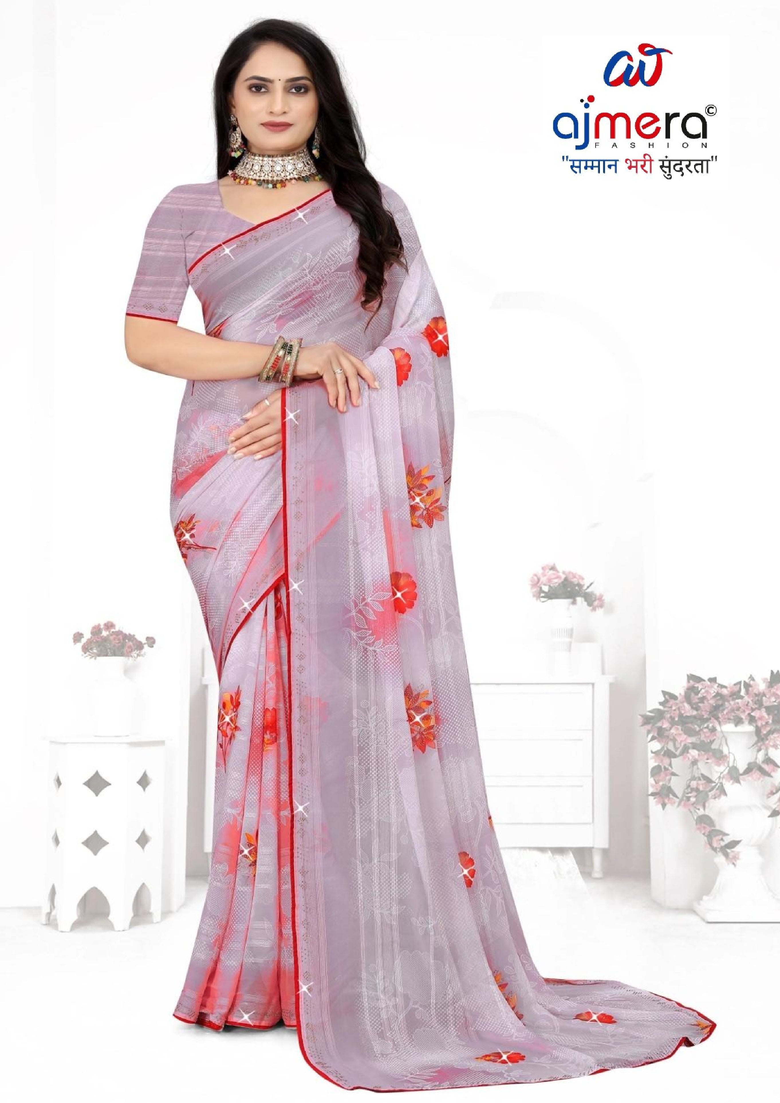 Graceful Printed Saree with Blouse Piece for Modern Ethnic Fashion | TTS-SAJAWAT VOL-2