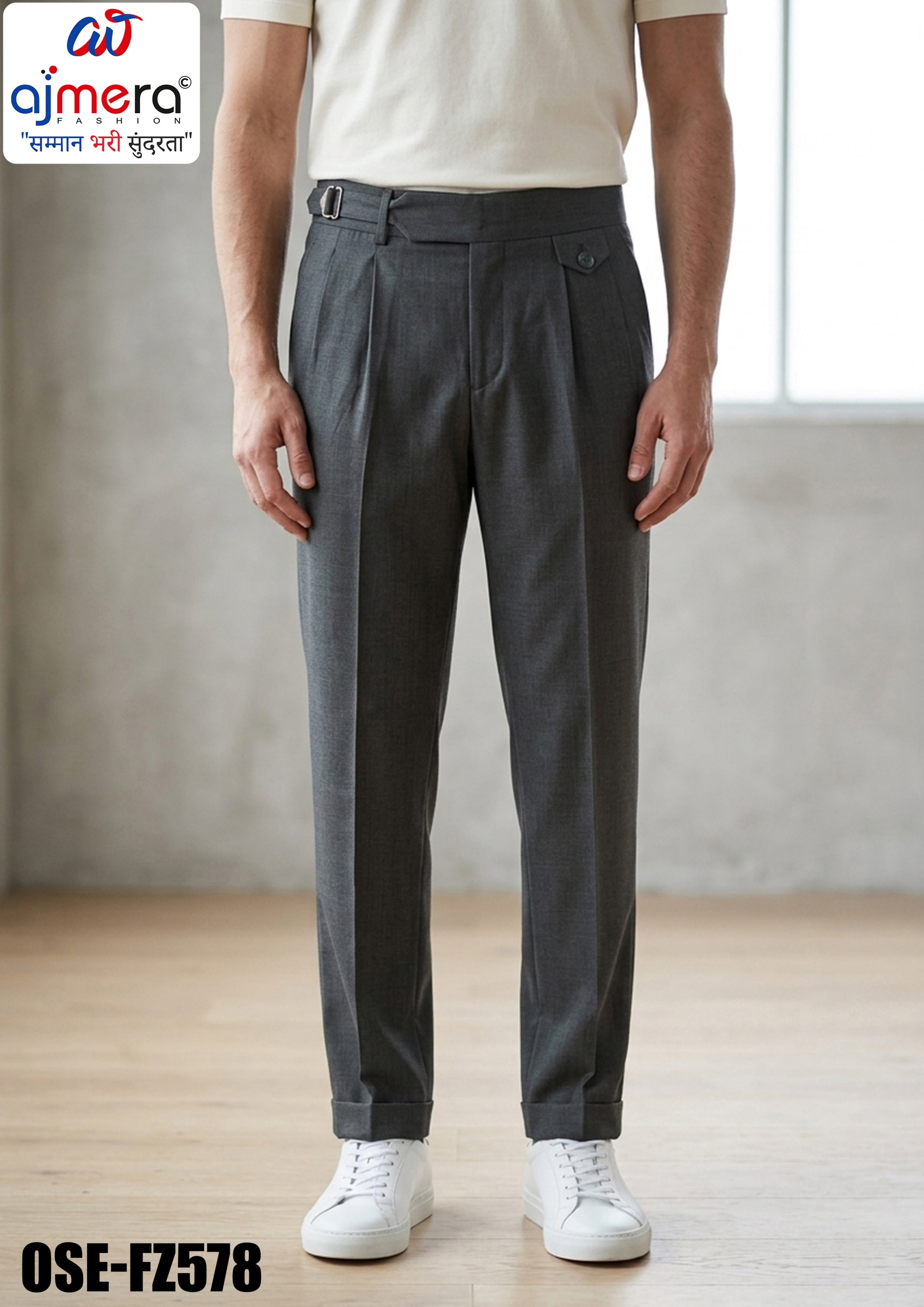Premium Men's Formal Pant for Office & Business Wear | OSE-FZ578