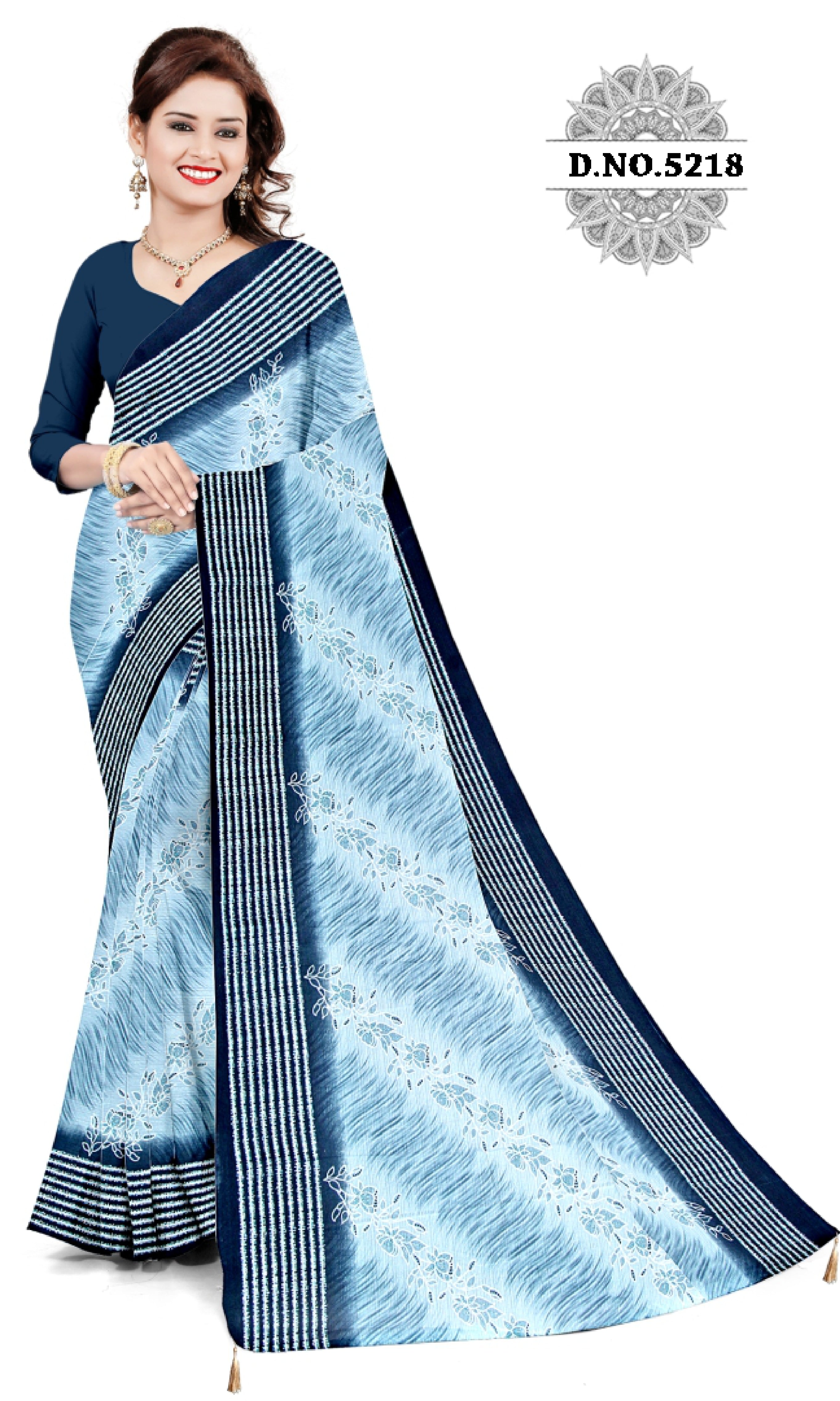 Trendy Printed Saree with Blouse Piece for Women’s Ethnic Wardrobe  | CAS-PURNIMA