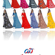 Printed Print Loose Saree with Blouse for Premium Ethnic and Traditional Wear | SGR-RENIYAL CRAPE