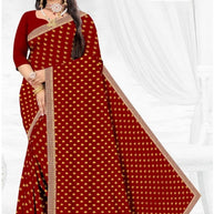Lycra Dyed Matching Saree Collection without Blouse for Premium Ethnic and Traditional Wear | JP-SAAWARIYA