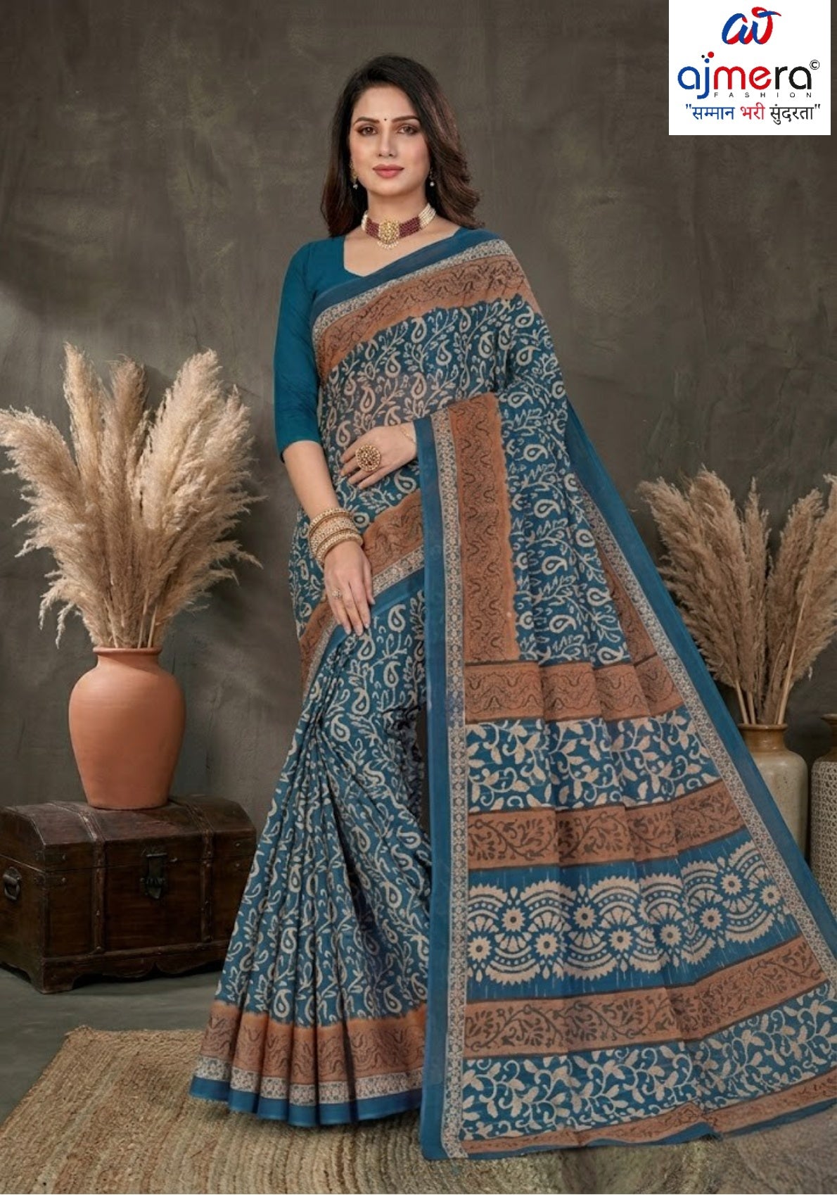 Premium Cotton Saree with Blouse Piece for Premium Ethnic and Traditional Wear | TLS-CHITRALEKHA WITH BP