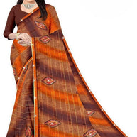 Trendy Printed Saree with Blouse Piece for Women’s Ethnic Wardrobe  | CAS-KHUSHBOO