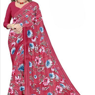 Classic Printed Saree without Blouse for Timeless Traditional Style | CAS-SMART SILK