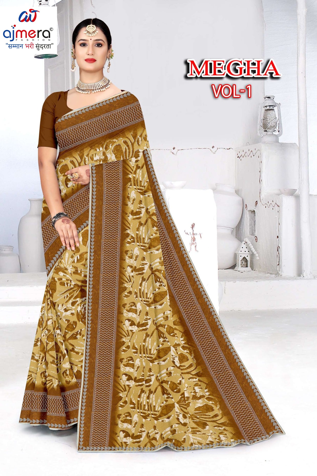 Beautiful Printed Saree with Blouse Piece for Cultural Celebrations | GPT-MEGHA-1