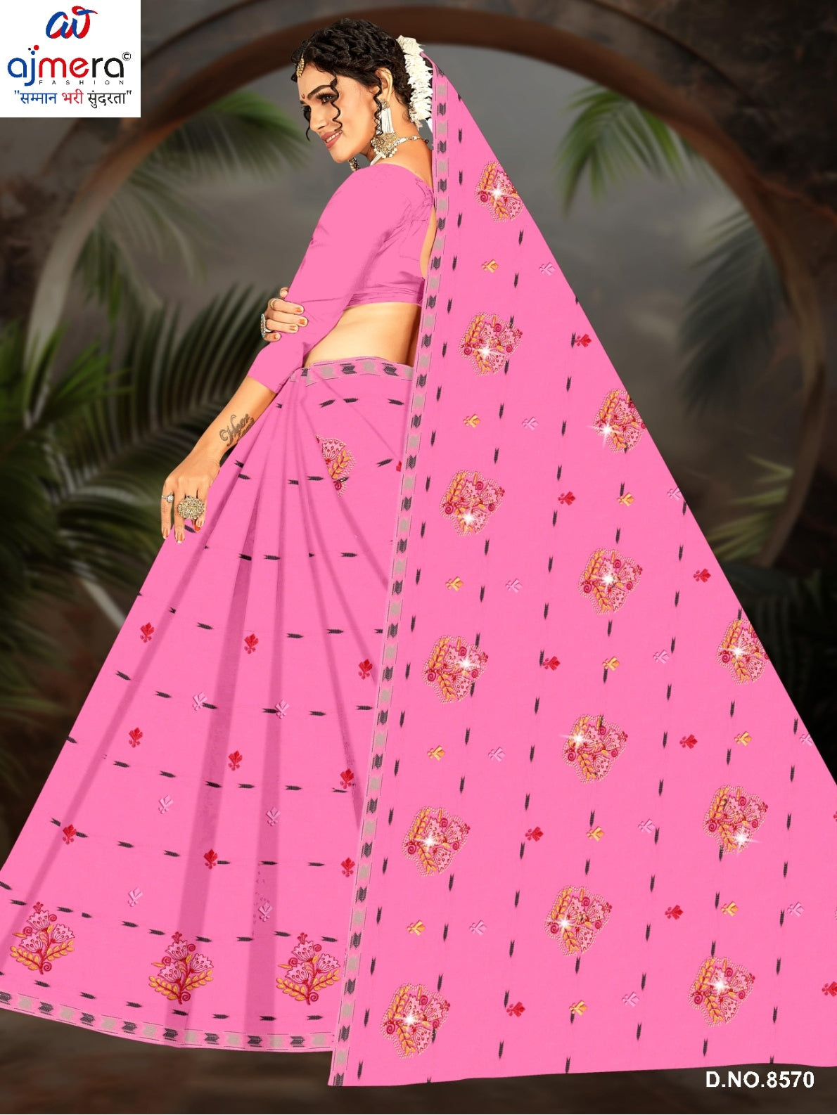 Designer Cotton Saree with Without Blouse for Premium Ethnic and Traditional Wear | PJA-GAJAL
