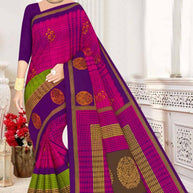 Fancy Cotton Saree with Without Blouse for Premium Ethnic and Traditional Wear | DS-5G