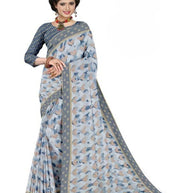 Zomato Print Loose Saree with Blouse for Premium Ethnic and Traditional Wear | CAS-INK POINT