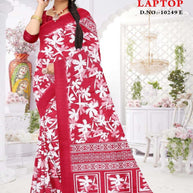 Khadi Print Loose Saree with Blouse for Premium Ethnic and Traditional Wear | GLC-LAPTOP