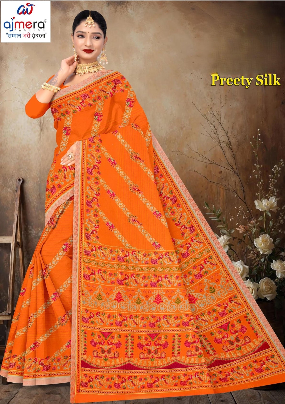 Pure Cotton Saree with Without Blouse for Premium Ethnic and Traditional Wear | TLS-PREETY SILK