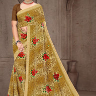 Stylish Printed Saree with Blouse Piece for Traditional Celebrations  | GPT-BIJLI-2