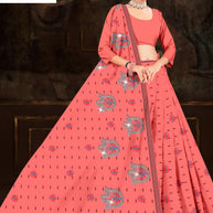 Printed Cotton Saree with Without Blouse for Premium Ethnic and Traditional Wear | PJA-BINDAAS