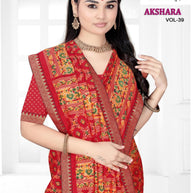 Vichitra Print Loose Saree with Blouse for Premium Ethnic and Traditional Wear | TTS-AKSARA VOL-39