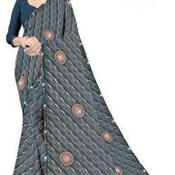 Fashionable Printed Saree with Blouse Piece for Festive Collection  | CAS-PANCHWATI