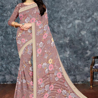 Trendy Printed Saree with Blouse Piece for Women’s Ethnic Wardrobe | SSR-YUKTI-A